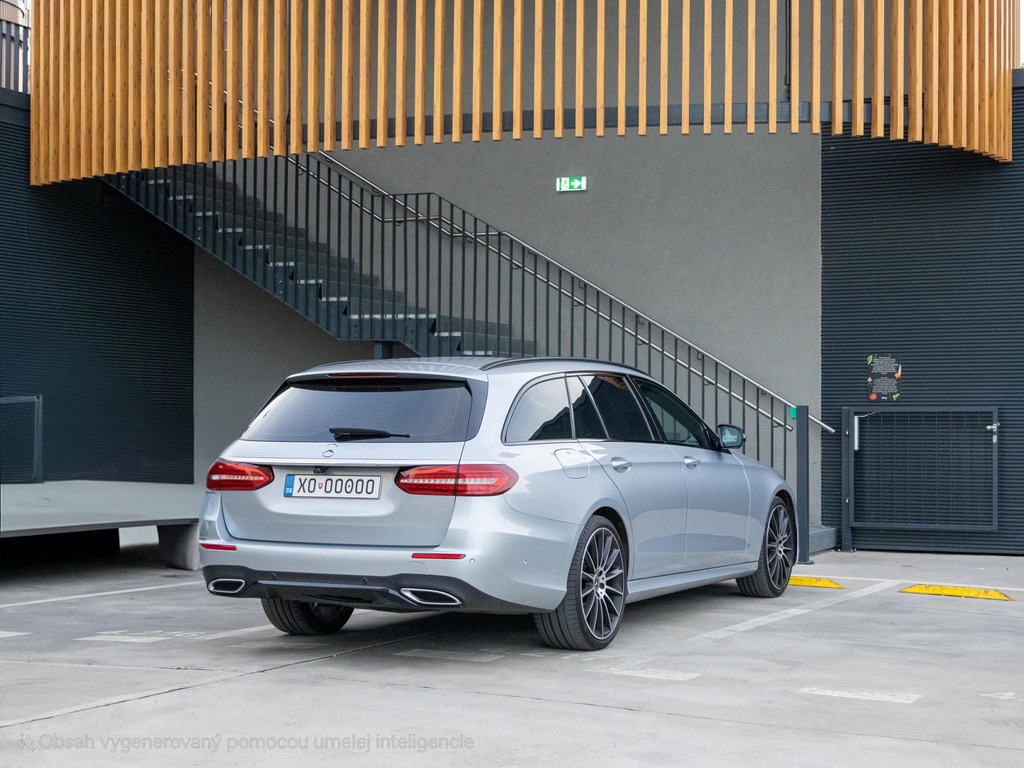Mercedes-Benz E-Class Combi Silver - Back